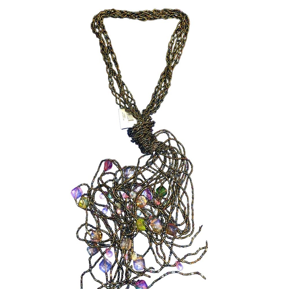 Passion 4 Fashion Coynes & Co tassel seed bead adjustable NWT